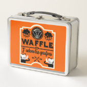 Waffeln Metall Brotdose (Vorderseite)