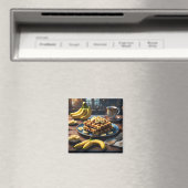 Waffeln mit Bananen Magnet (In Situ (Geschirrspüler))