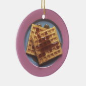 Waffeln mit Sirup Keramik Ornament (Rechts)