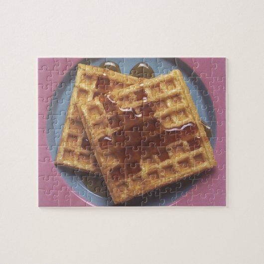 Waffeln mit Sirup Puzzle (Horizontal)