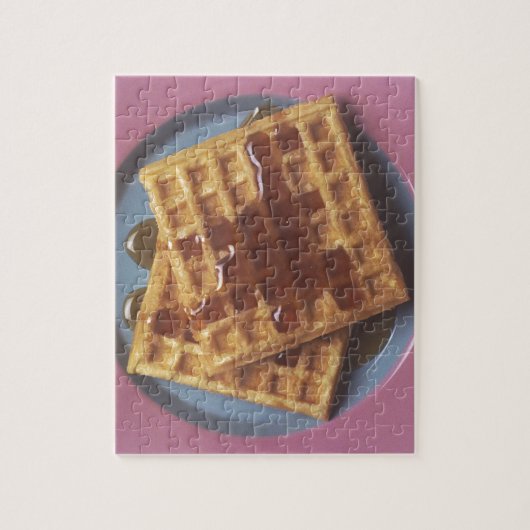 Waffeln mit Sirup Puzzle (Vertikal)