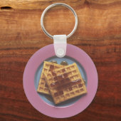 Waffeln mit Sirup Schlüsselanhänger (Vorderseite)
