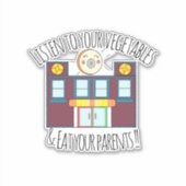 Waffeln & Mochi-Vinyl-Aufkleber Aufkleber (Vorderseite)