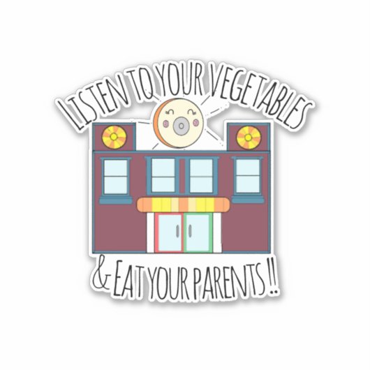 Waffeln & Mochi-Vinyl-Aufkleber Aufkleber (Vorderseite)