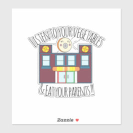 Waffeln & Mochi-Vinyl-Aufkleber Aufkleber