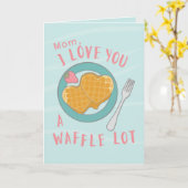 Waffeln Mother's Day Custom Design Karte (Gelbe Blume)