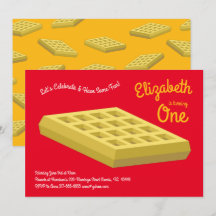 Waffeln Niedliches Frühstück Brunch Kinder 1. Gebu