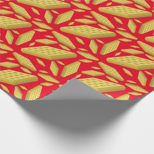 Waffeln Niedliches Frühstück Brunch Kinder 1. Gebu Geschenkpapier (Ecke)