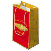 Waffeln Niedliches Frühstück Brunch Kinder 1. Gebu Kleine Geschenktüte (Vorderseite Schrägansicht)