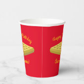 Waffeln Niedliches Frühstück Brunch Kinder 1. Gebu Pappbecher (Rechts)