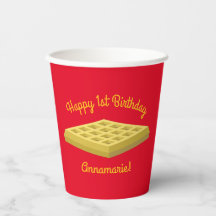 Waffeln Niedliches Frühstück Brunch Kinder 1. Gebu