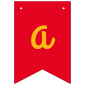 Waffeln Niedliches Frühstück Brunch Kinder 1. Gebu Wimpelkette (Dritte Fahne)