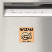 Waffeln Pancakes mit abs Funny Kühlschrankmagnet (In Situ (Geschirrspüler))