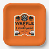 Waffeln Pappteller (Vorderseite)