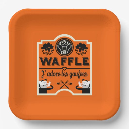 Waffeln Pappteller (Vorderseite)