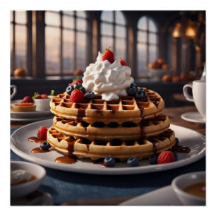 Waffeln Poster