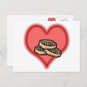 Waffeln Postkarte (Vorne/Hinten)