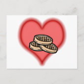 Waffeln Postkarte (Vorderseite)