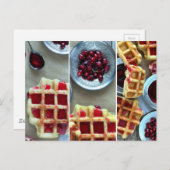 Waffeln Postkarte (Vorne/Hinten)