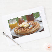 Waffeln Rechteckiger Aufkleber (Umschlag)