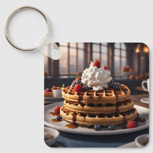 Waffeln Schlüsselanhänger
