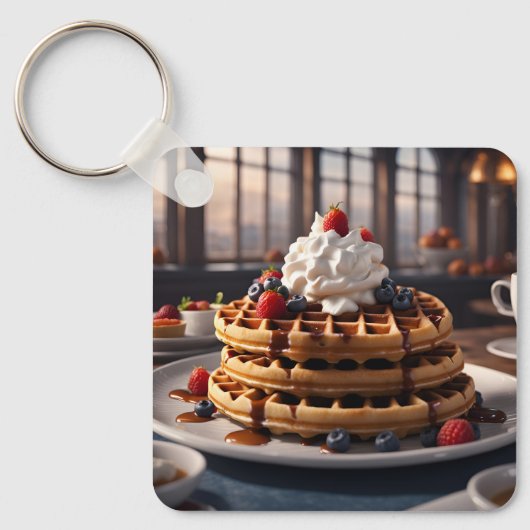 Waffeln Schlüsselanhänger (Vorderseite)