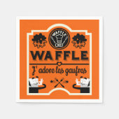 Waffeln Serviette (Vorderseite)