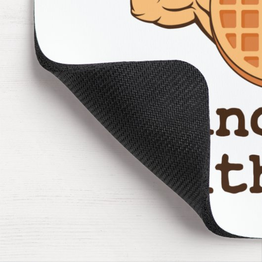 Waffeln sind nur Pfannkuchen mit Waffellover Mousepad (Ecke)