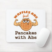 Waffeln sind nur Pfannkuchen mit Waffellover Mousepad (Mit Mouse)