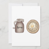 Waffeln und Ahornsirup Einladung (Vorderseite)