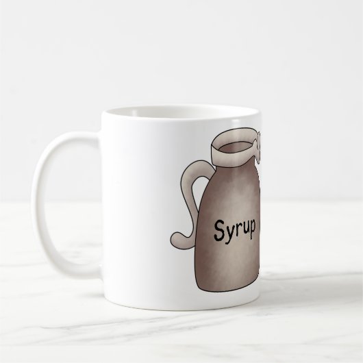 Waffeln und Ahornsirup Tasse (Links)