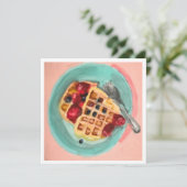 Waffeln und Beeren (Stehend Vorderseite)