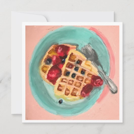 Waffeln und Beeren (Vorderseite)