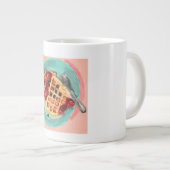 Waffeln und Beeren Jumbo-Tasse (Vorderseite Rechts)