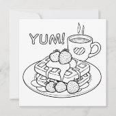 Waffeln und Kaffeefarbe Ich (Vorderseite)