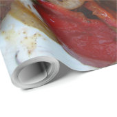 Waffeln und Kartoffeln, hausgemacht Geschenkpapier (Rolleneckpunkt)