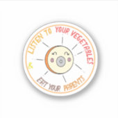 Waffeln und Mochi-Vinyl-Sticker Aufkleber (Vorderseite)