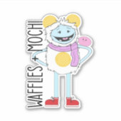 Waffeln und Mochi-Vinyl-Sticker Aufkleber (Vorderseite)