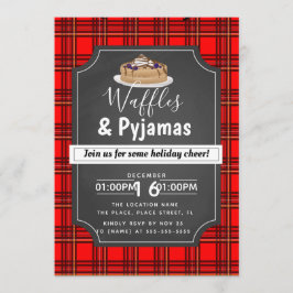 Waffeln und Party zum Brunch im Pjamas Einladung