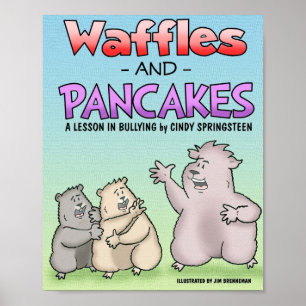 Waffeln und Pfannkuchen Poster