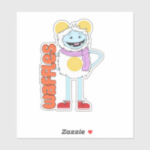 Waffeln und Waffeln, Vinyl-Aufkleber