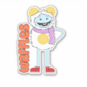 Waffeln und Waffeln, Vinyl-Aufkleber Aufkleber (Vorderseite)