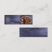 Waffeln-Visitenkarte Mini Visitenkarte (Vorne/Hinten)