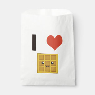 Waffeln vom Herzen (Liebe) Geschenktütchen