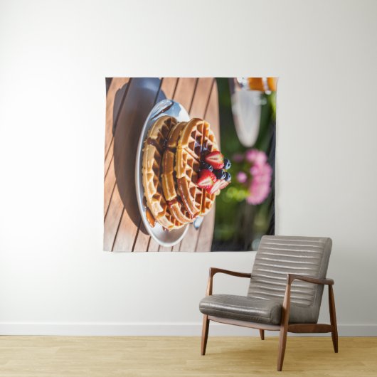 Waffeln Wandteppich (Beispiel (Horizontal))
