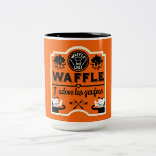 Waffeln Zweifarbige Tasse