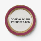 Waffelplatte Pappteller (Vorderseite)