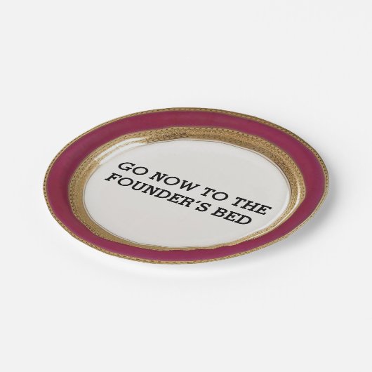 Waffelplatte Pappteller (Schrägansicht)