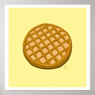 Waffelschrift Poster