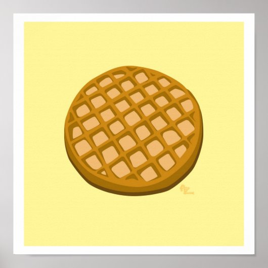 Waffelschrift Poster (Vorne)